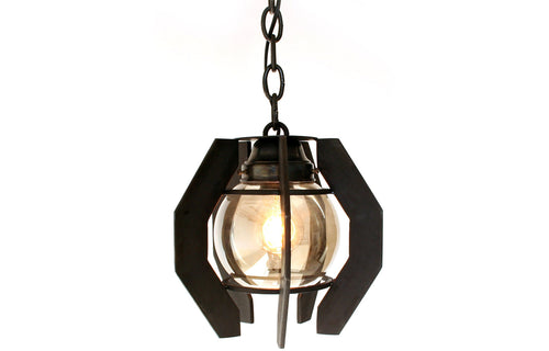 James De Wulf Ball Pendant by De Wulf - Forge Blackened Steel.