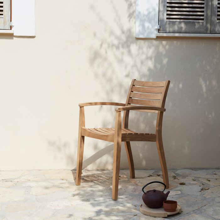Ballare Chair by Skagerak, showing chair in live shot.