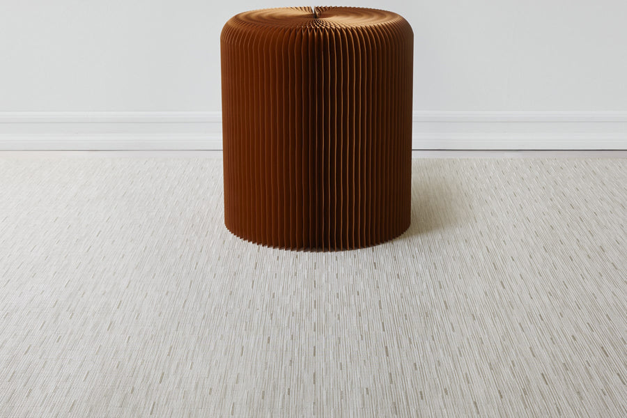 Bamboo Woven Floor Mat by Chilewich, showing bamboo woven floor mat in live shot.