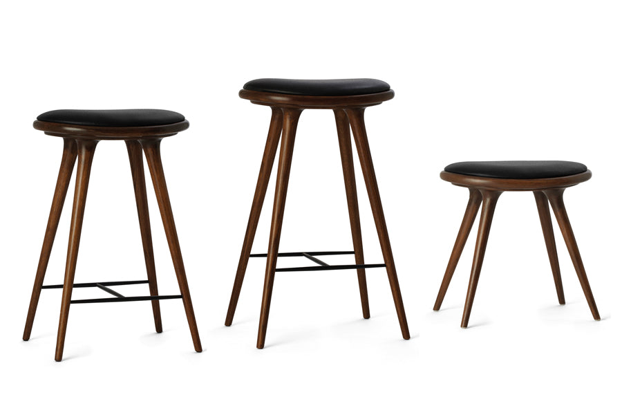 The Mater Stool by Mater, showing The Mater Stool by Mater, showing angle view of the mater stools in the group.