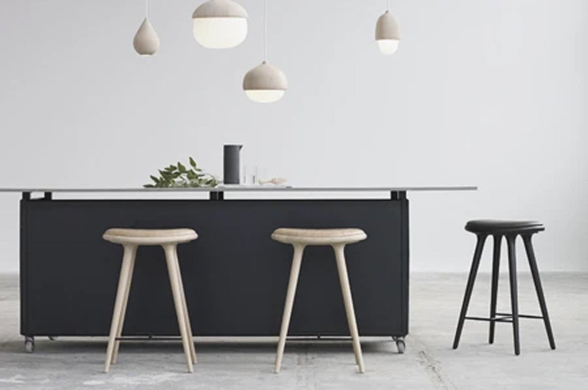 The Mater Stool by Mater, showing the mater stools in live shot.