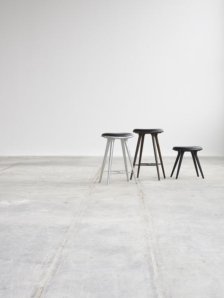 The Mater Stool by Mater, showing the mater stools in live shot.