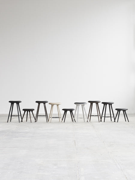 The Mater Stool by Mater, showing the mater stools in live shot.