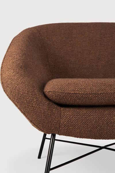 Barrow Lounge Chair by Ethnicraft, showing right angle of lounge chair.