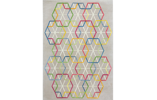 Hexagon 233.001.990 Hand Tufted Rug by Ligne Pure.