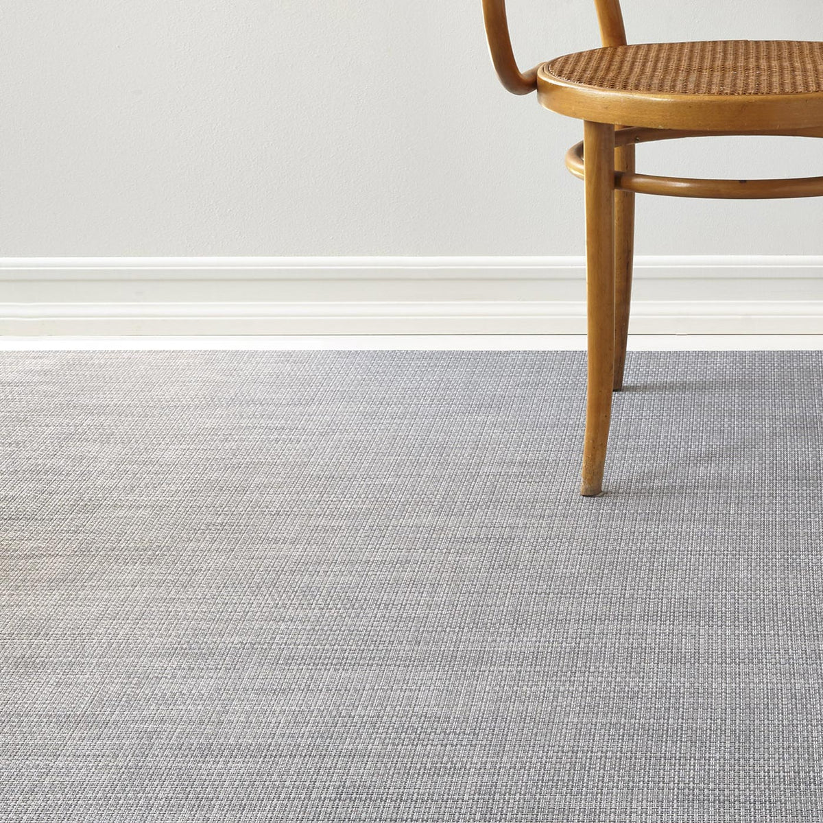 Basketweave Woven Floor Mat by Chilewich, showing basketweave woven floor mat in live shot.