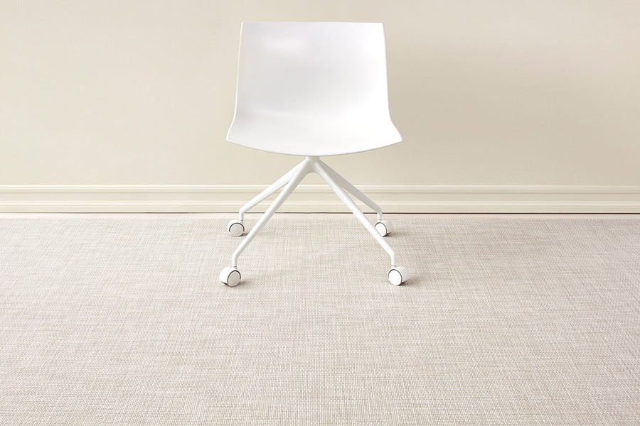Basketweave Woven Floor Mat by Chilewich, showing basketweave woven floor mat in live shot.