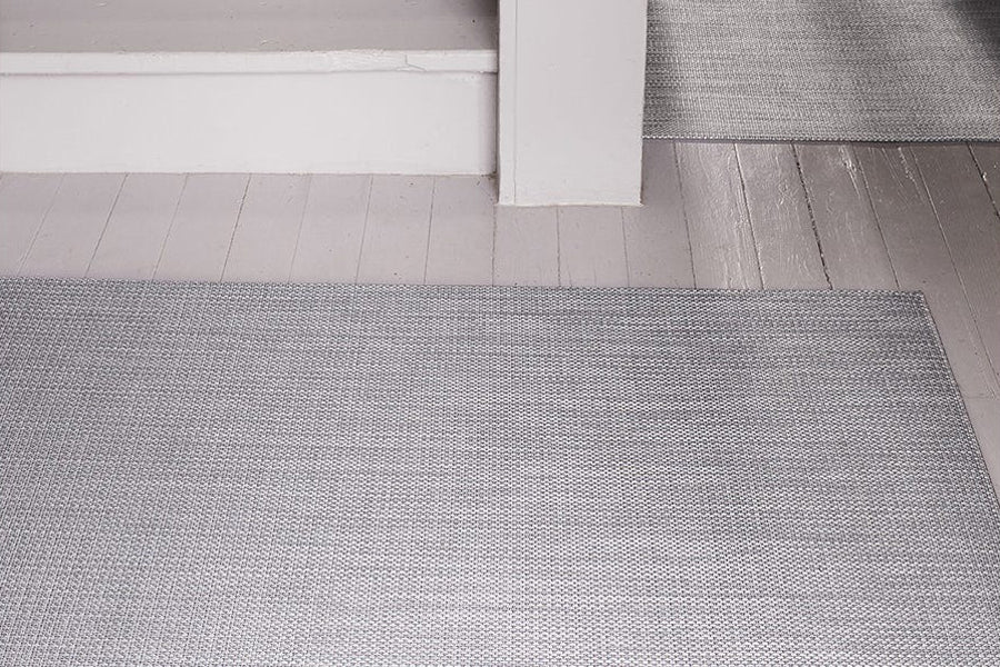 Basketweave Woven Floor Mat by Chilewich, showing basketweave woven floor mat in live shot.