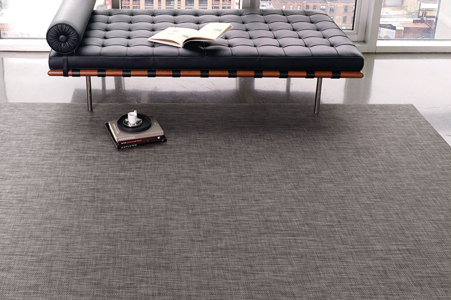 Basketweave Woven Floor Mat by Chilewich, showing basketweave woven floor mat in live shot.