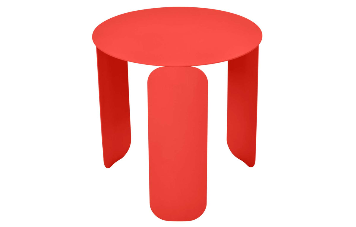 BeBop Low Tables by Fermob - 18" Dia., Capucine.