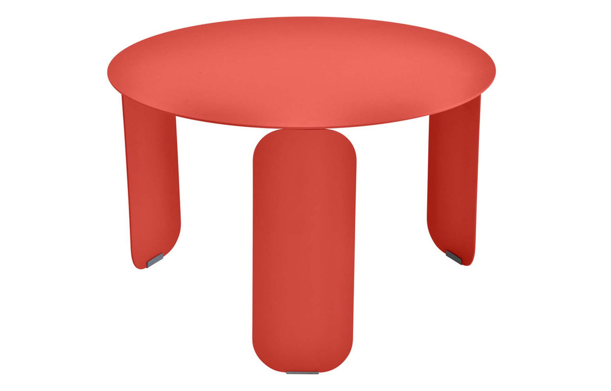 BeBop Low Tables by Fermob - 24" Dia., Capucine.
