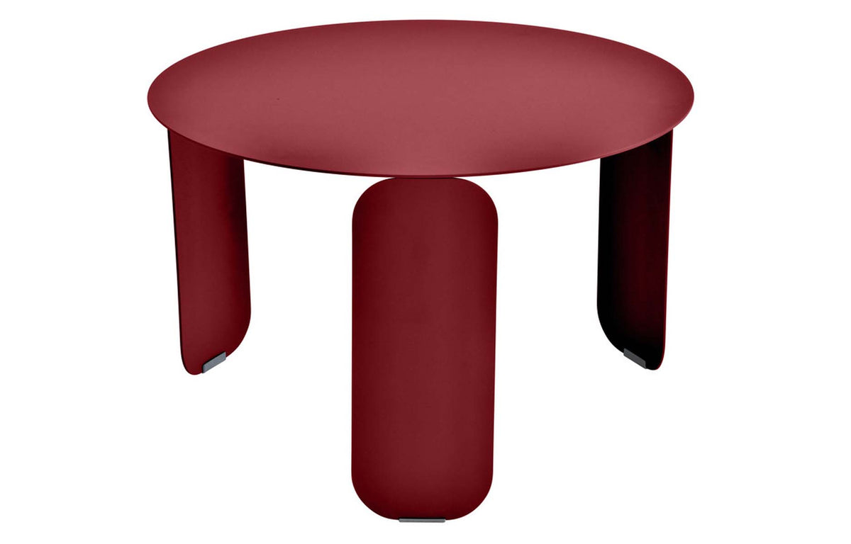 BeBop Low Tables by Fermob - 24" Dia., Chili Red.