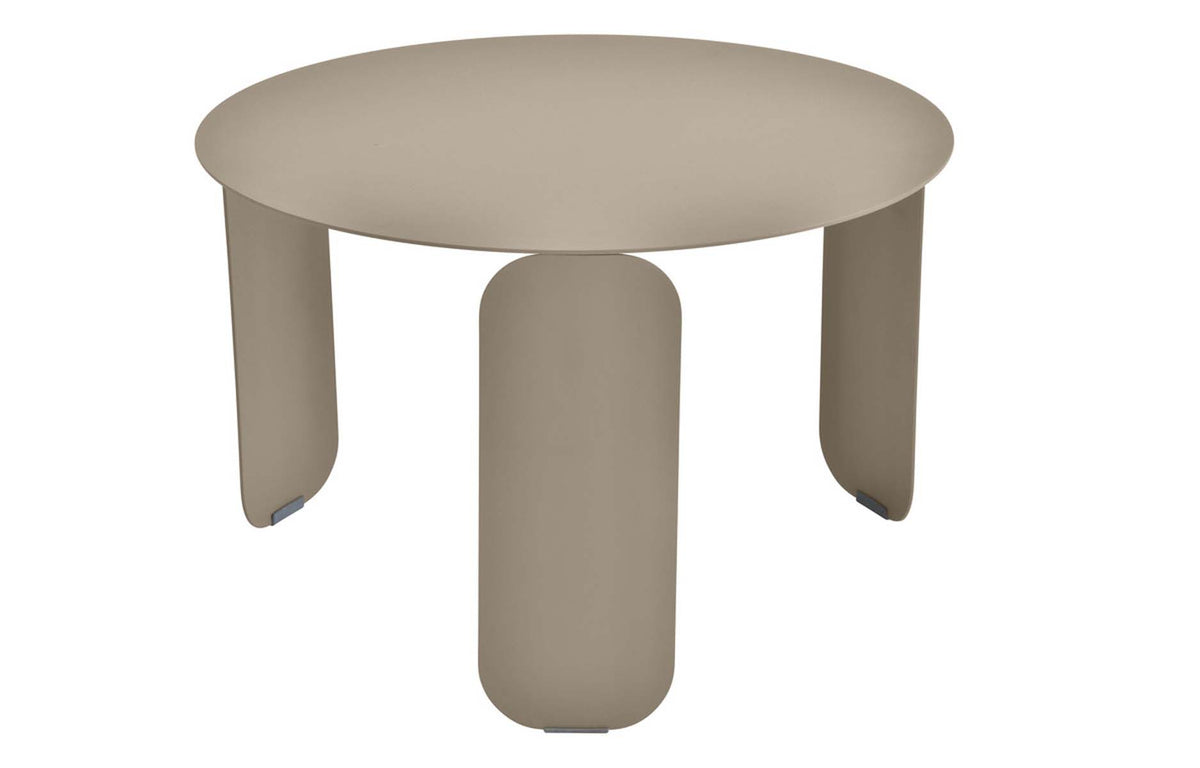BeBop Low Tables by Fermob - 24" Dia., Nutmeg.