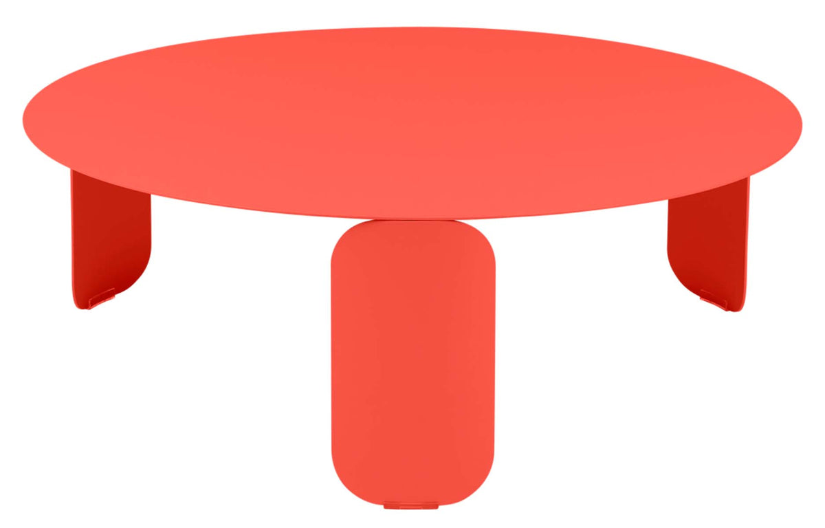 BeBop Low Tables by Fermob - 31" Dia., Capucine.