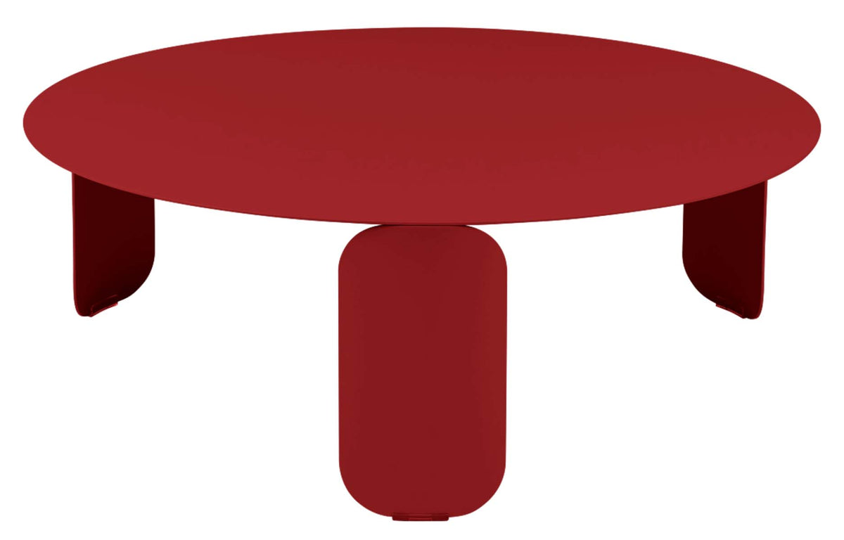 BeBop Low Tables by Fermob - 31" Dia., Poppy Red.
