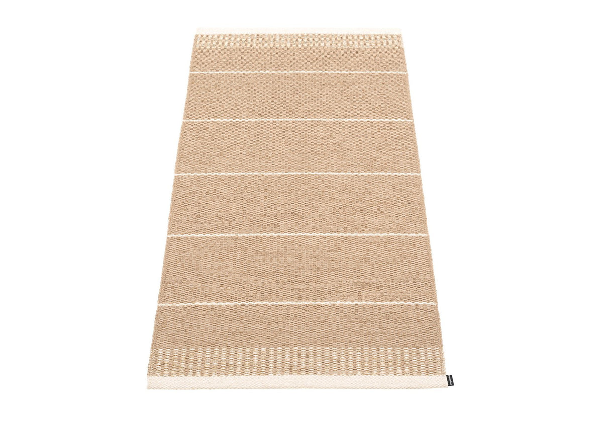 Belle Biscuit Runner Rug by Pappelina, showing front view of belle biscuit runner rug.