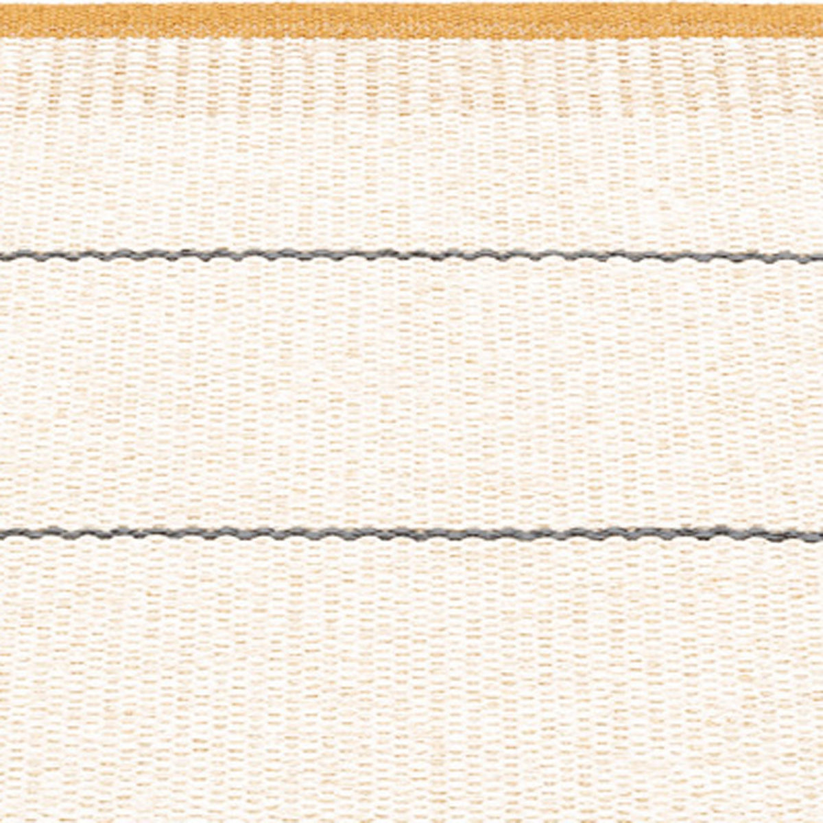 Belle Ochre Runner Rug by Pappelina, showing closeup view of belle ochre runner rug.
