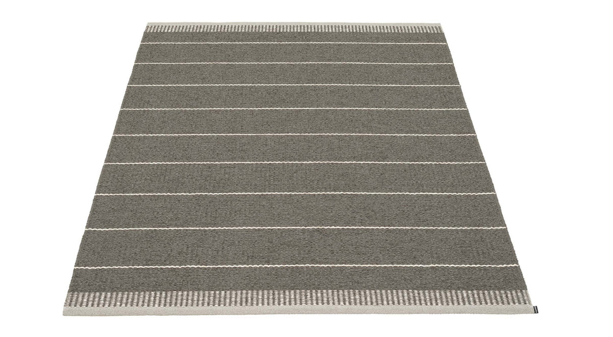 Belle Shadow Runner Rug by pappelina, showing front view of belle shadow runner rug.