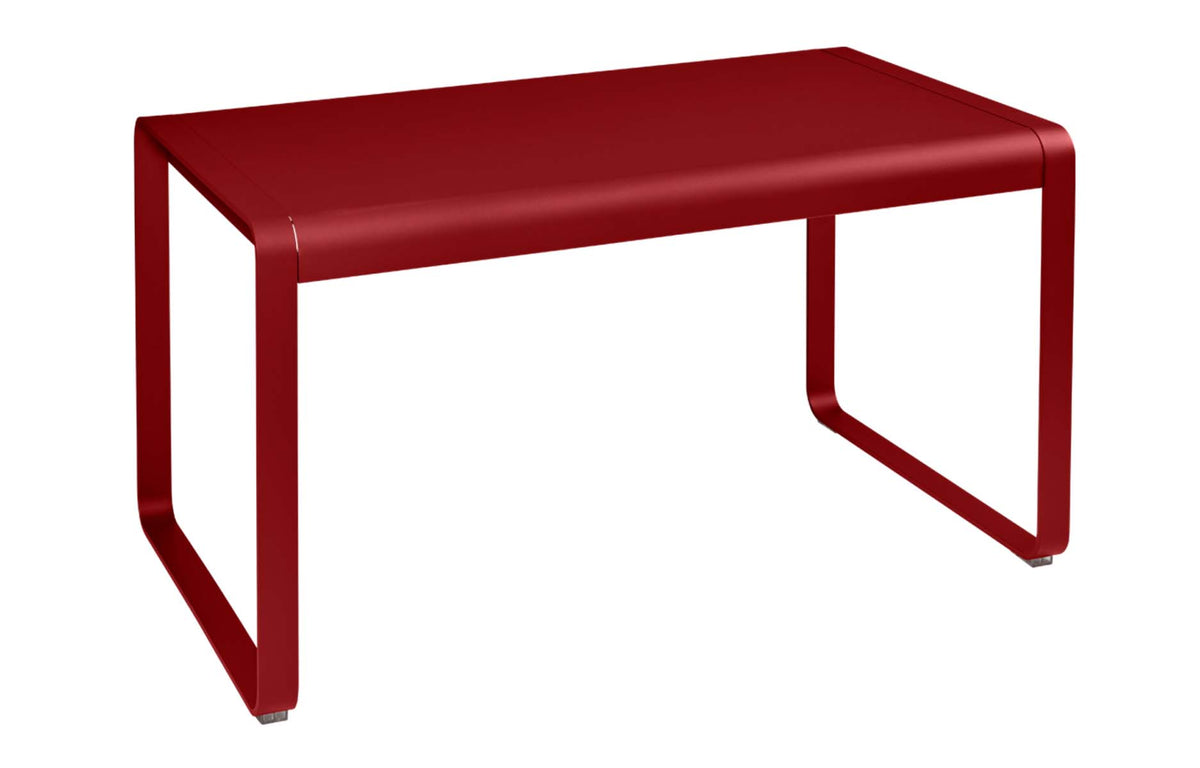 Bellevie Tables by Fermob - 55" x 31", Poppy Red.