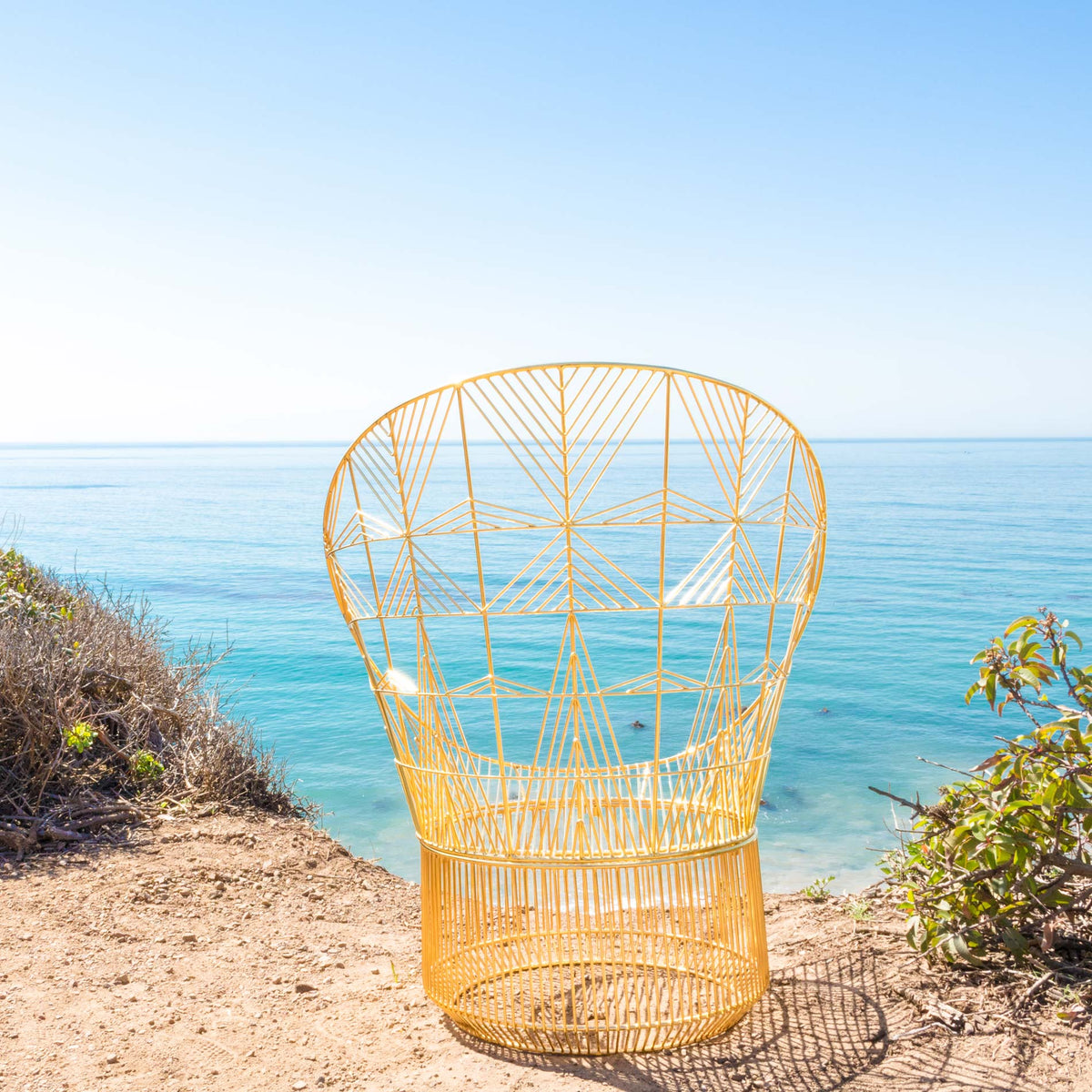 Peacock Lounge Chair by Bend, showing peacock lounge chair in live shot.