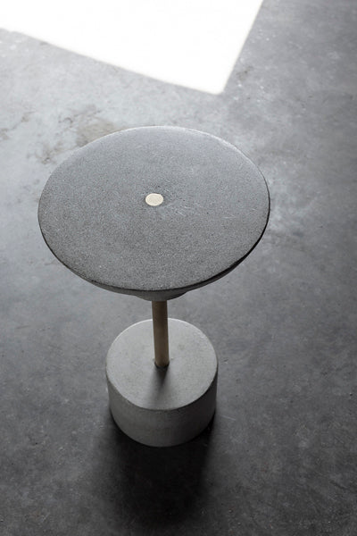 Berlin Side Table by De Wulf, showing top view of berlin side table.