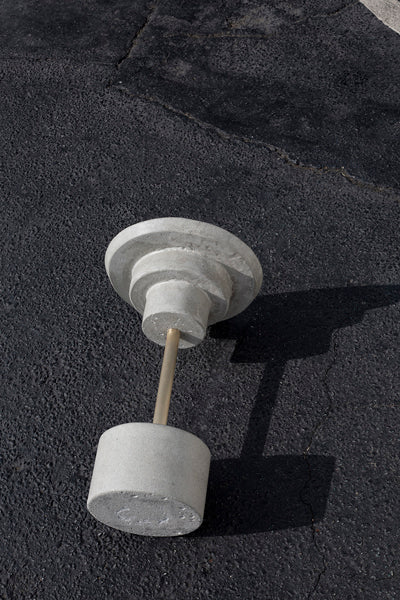 Berlin Side Table by De Wulf, showing down view of berlin side table.