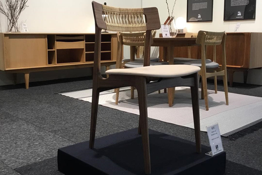 BPS Chair No. 140 by Bernh. Pedersen & Son, showing bps chair no. 140 in live shot.