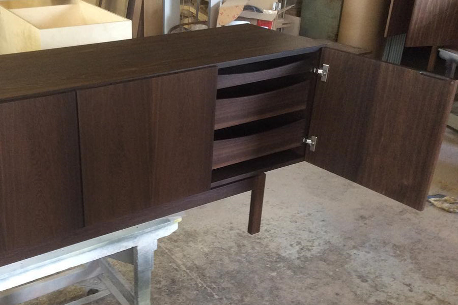 BPS Sideboard No. 183 by Bernh. Pedersen & Son, showing bps sideboard no. 183 in live shot.