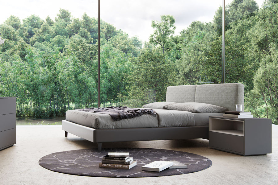 Bethune Bed by Modloft, showing bethune bed in lives hot.