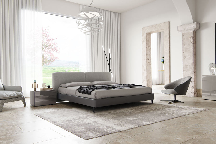 Bethune Bed by Modloft, showing bethune bed in lives hot.