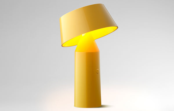 Bicoca Portable Table Lamp by Marset - Yellow Shade.