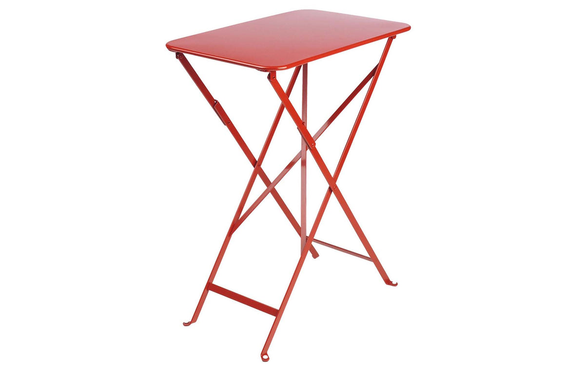 Bistro Rectangular Tables by Fermob - 22" x 15", Poppy Red.