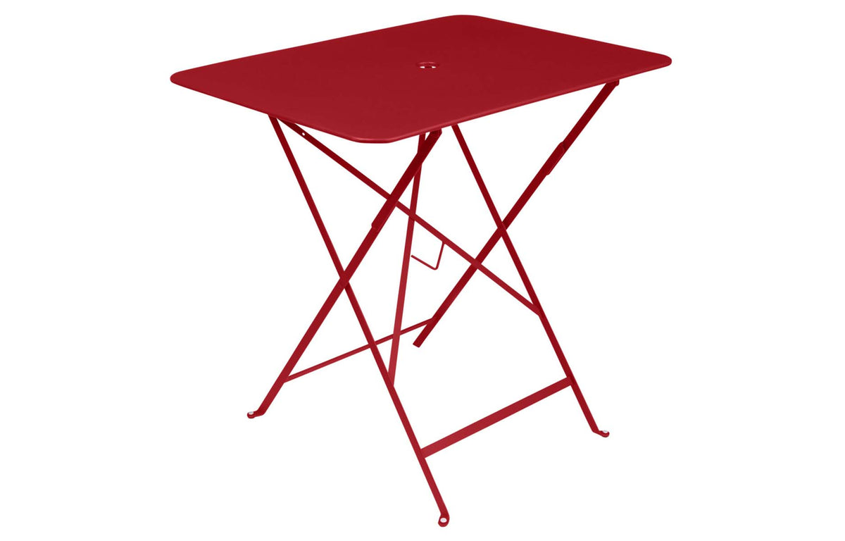 Bistro Rectangular Tables by Fermob - 30" x 22", Poppy Red.