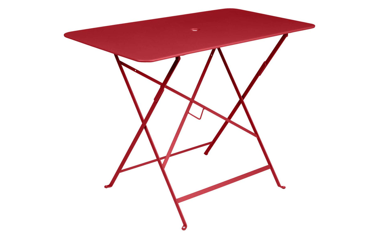 Bistro Rectangular Tables by Fermob - 38" x 22", Poppy Red.