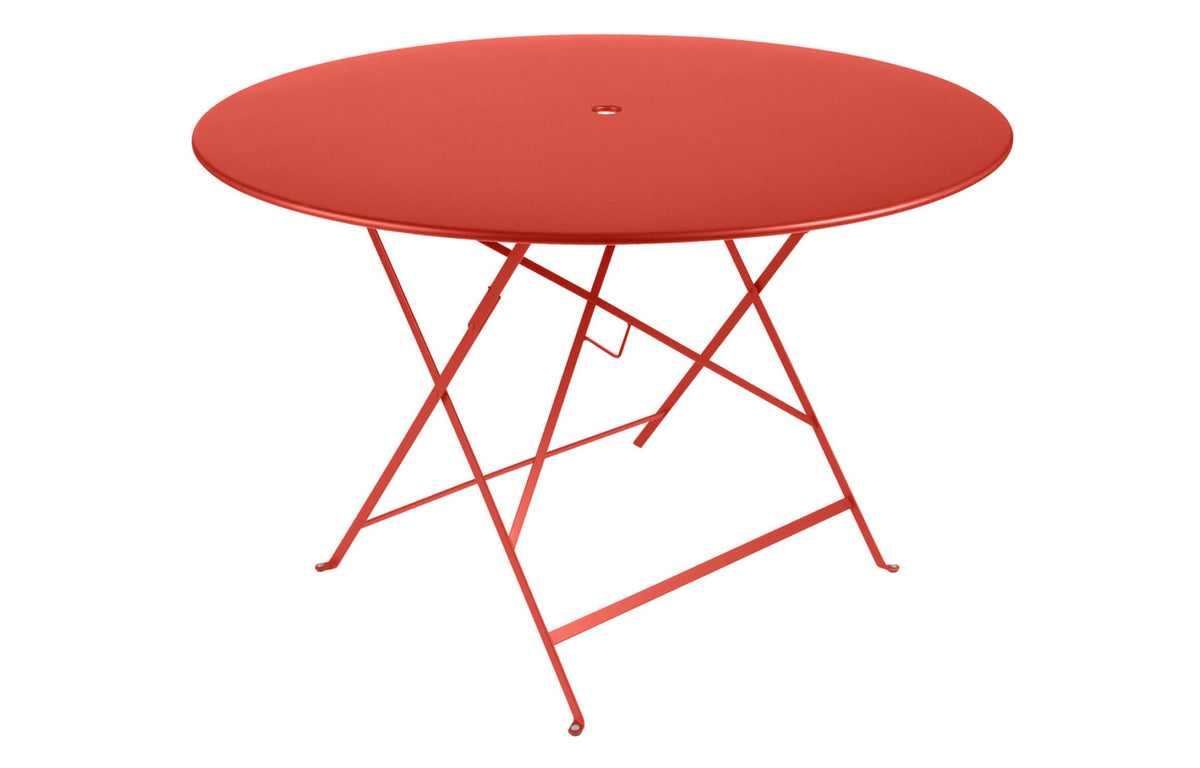 Bistro Round Folding Tables by Fermob - 46", Capucine.