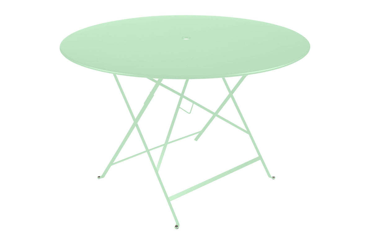 Bistro Round Folding Tables by Fermob - 46", Opaline Green.