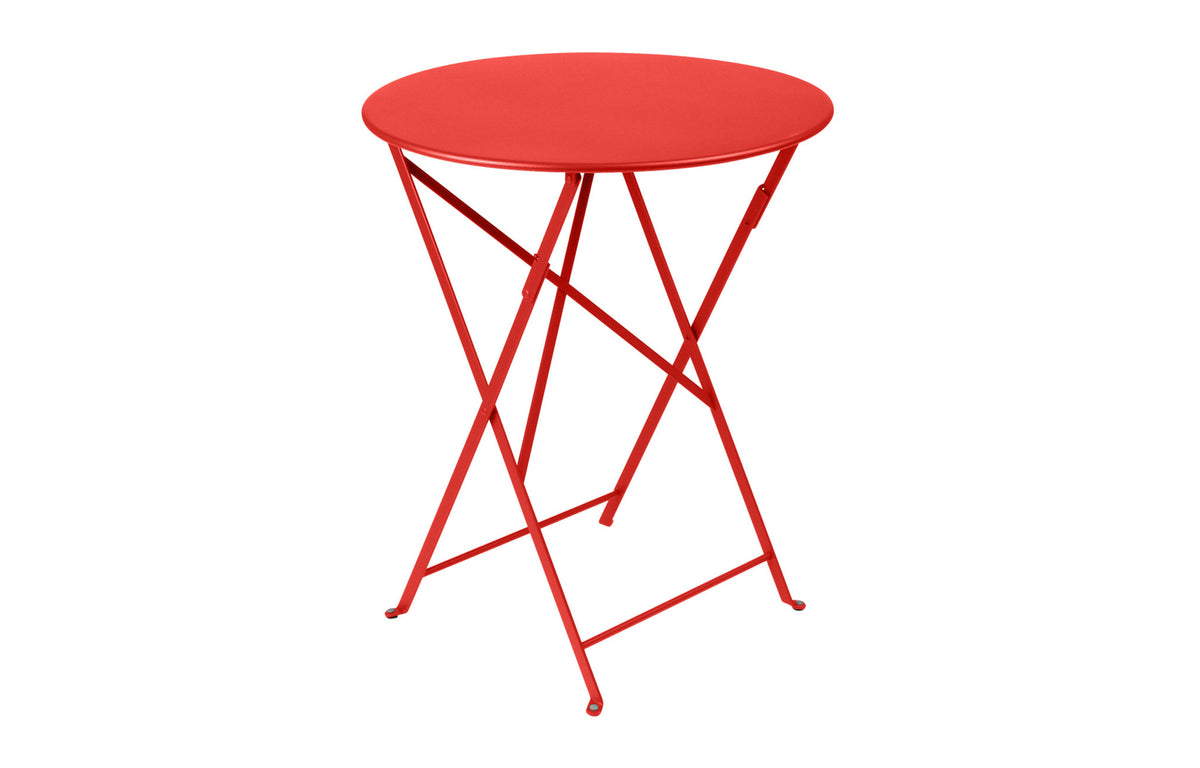 Bistro Round Folding Tables by Fermob - 24", Capucine