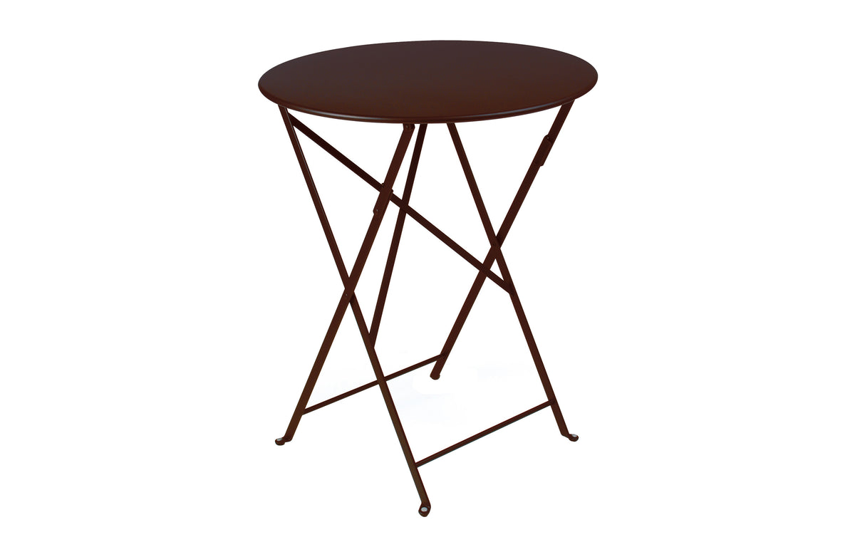 Bistro Round Folding Tables by Fermob - 24", Russet