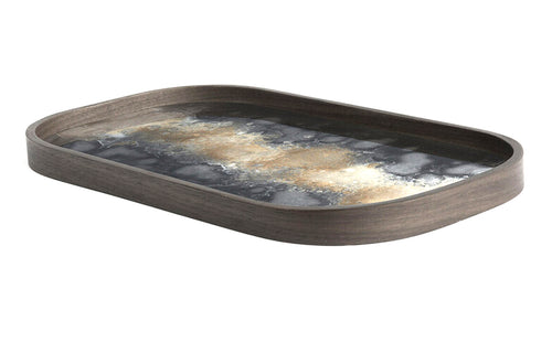 Black Organic Glass Valet Tray by Ethnicraft - 17