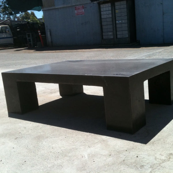 James De Wulf Block Coffee Table by De Wulf, showing block coffee table in live shot.