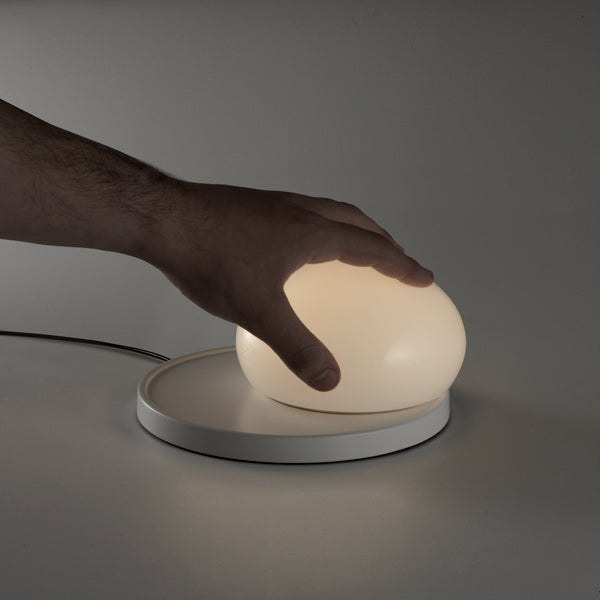 Bolita Table Lamp by Marset, showing bolita table lamp in live shot.