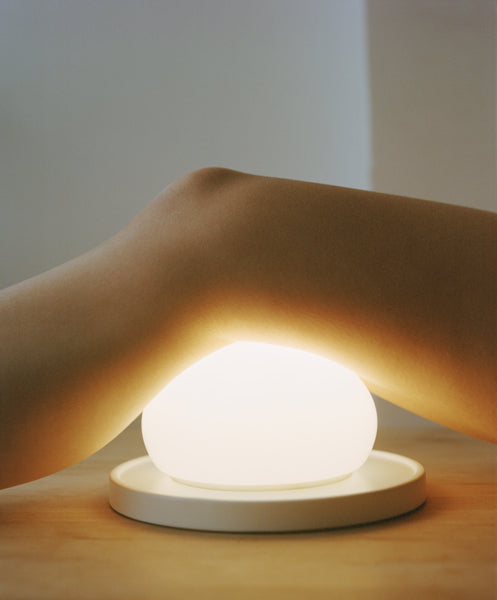 Bolita Table Lamp by Marset, showing bolita table lamp in live shot.