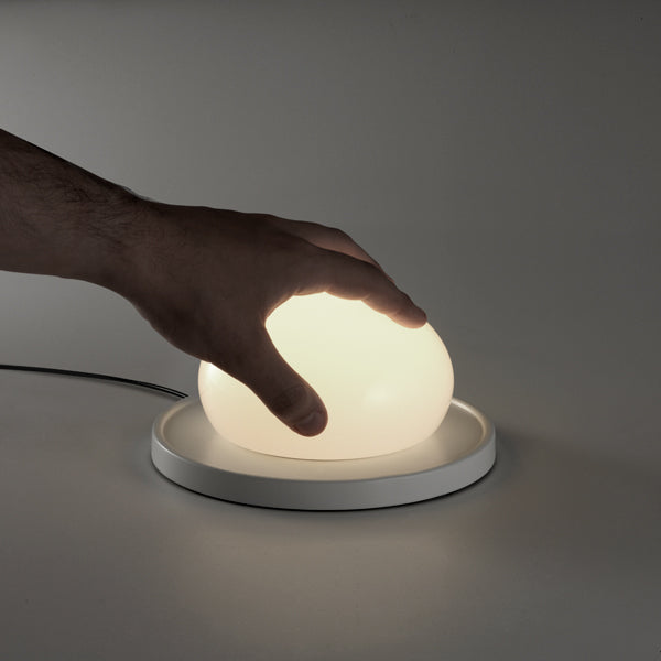 Bolita Table Lamp by Marset, showing bolita table lamp in live shot.