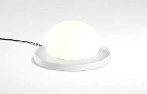 Bolita Table Lamp by Marset - White Lacquered Steel.