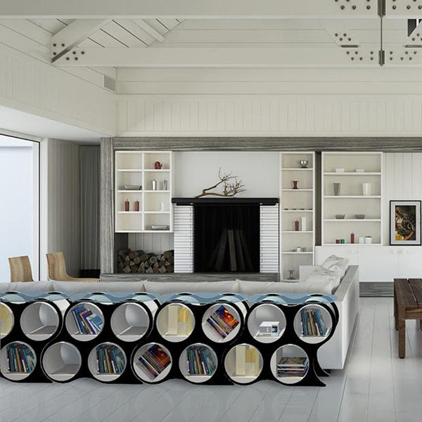 Bolla Shelving Storage System and Room Divider by Scale 1:1, showing bolla shelving storage system and room divider in live shot.