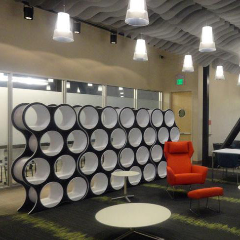 Bolla Shelving Storage System and Room Divider by Scale 1:1, showing bolla shelving storage system and room divider in live shot.