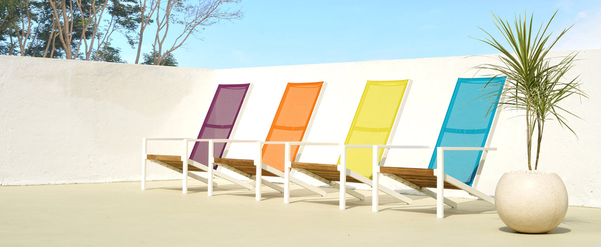 Bondi Adirondack Stackable Casual Chair by Mamagreen, showing bondi adirondack stackable casual chairs in live shot.