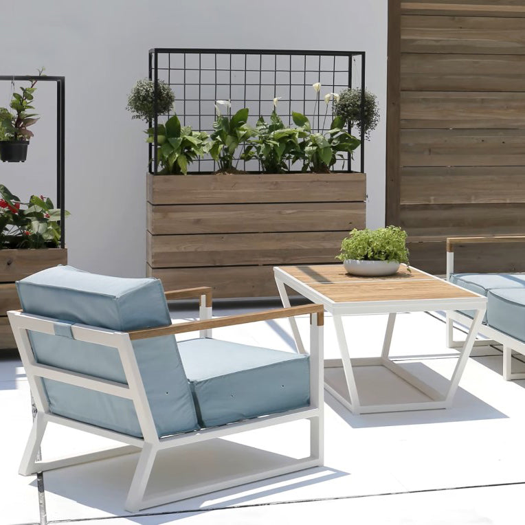 Bondi Beau 1-Seater by Mamagreen, showing bondi beau 1-seater with coffee table in live shot.