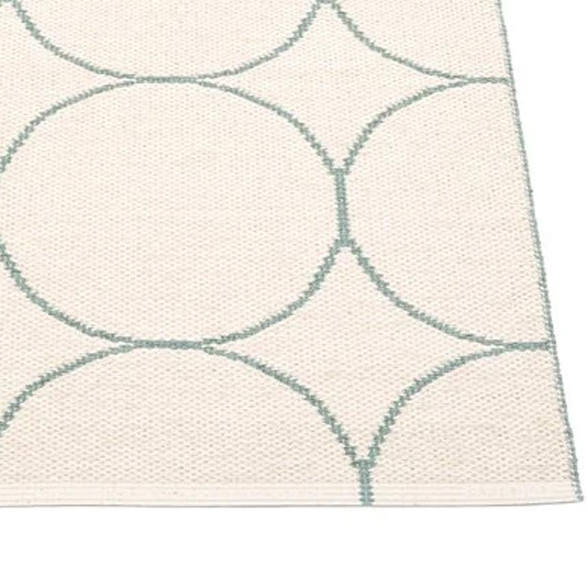 Boo Haze & Vanilla Runner Rug by Pappelina, showing closeup view of boo haze & vanilla runner rug.