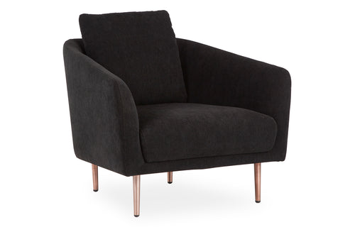 Boom Brass Metal Single Seater by B&T - Anthracite Fabric.